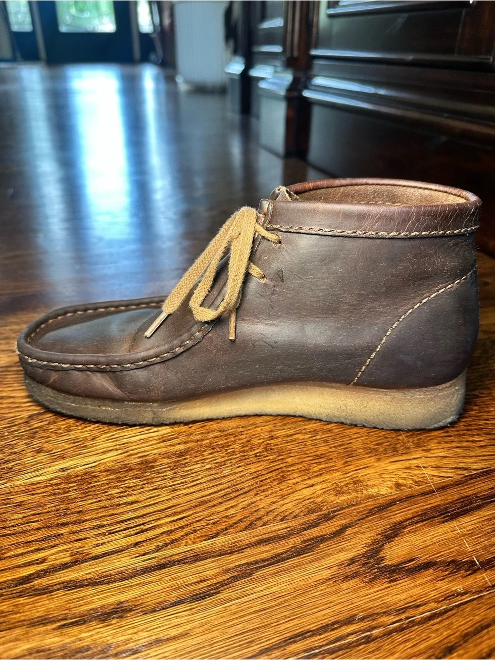 Clarks Dark Brown Leather Chukka Boots